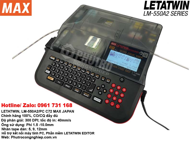 So sánh máy in đầu cốt Max LM-550A3/PC và Canon MK3000