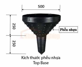 Phễu nhựa Top base - Ảnh 2