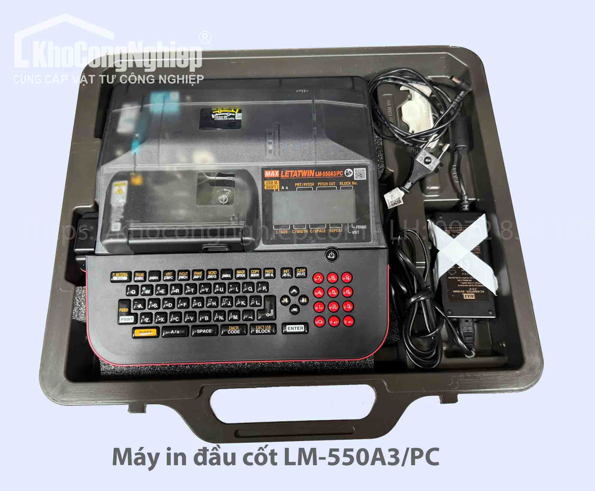 MÁY IN ỐNG LỒNG ĐẦU CỐT LM-550A3/PC